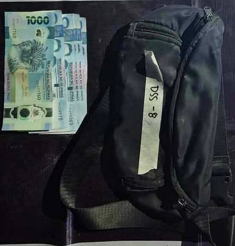 The marked money and boodle money used during the buy-bust operation in Brgy. Calipahan, Talavera, Nueva Ecija, on January 20, 2026.