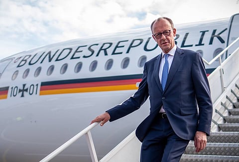 Activists caught trying to paint Merz’s plane pink