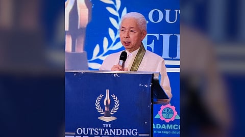 ALFREDO ‘Fred’ Pascual, former trade secretary and 2025 The Outstanding Filipino Awardee for the Government Sector, is recognized during the TOFIL Awards ceremony at EDSA Shangri-La in Mandaluyong City on 19 January 2026.