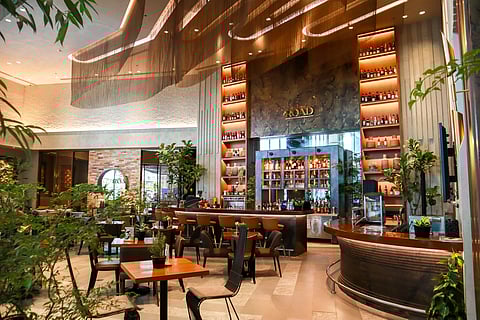 THE warm and luxurious design of the For the Road bar welcomes you in.