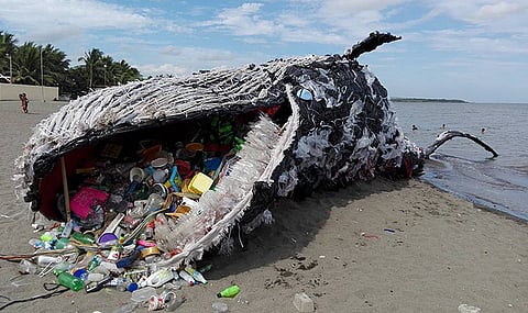 2019 Gold Award winner Dead Whale, an art installation by Dentsu Jayme Syfu.