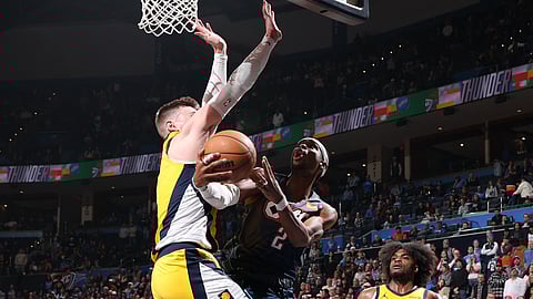 The Indiana Pacers put to waste Shai Gilgeous-Alexander’s 47-point outburst in a 117-114 victory over league-leading Oklahoma City in their NBA game.