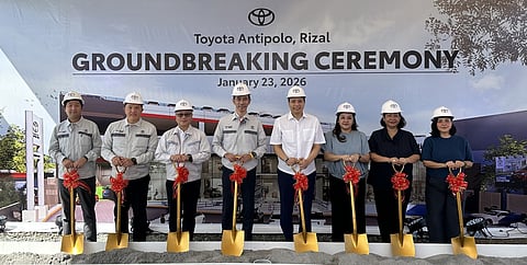 IN PHOTO (L to R): TMP Senior Vice President for Marketing Division Ryo Yokoyama, TMP Senior Vice President for Marketing Division Sherwin Chua-Lim, TMP Executive Vice President for Marketing Division Jose Maria Atienza, TMP President Masando Hashimoto, Antipolo City Mayor Hon. Casimiro "Jun" Ynares III, Toyota Antipolo, Rizal President Zellyn Lim Diaz, Toyota Antipolo, Rizal Vice Chairman Liberty Manuel, and Toyota Antipolo, Rizal Director Lesley Lim