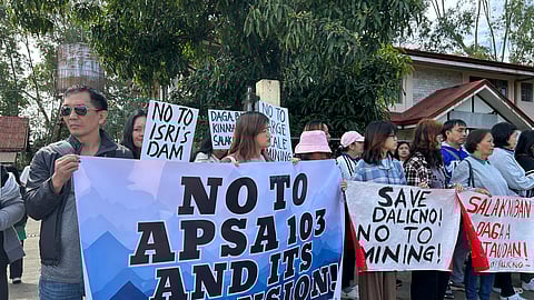 Residents of Itogon picketed the Itogon Training Center to express their strong opposition on the mining expansion of the Itogon Suyoc Resources Inc. (ISRI)