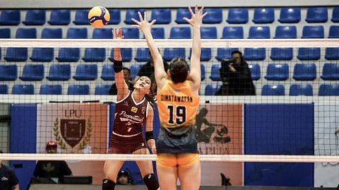 CY Almeniana makes her presence felt anew, dropping 18 points to lead Perpetual to a 25-19, 25-21, 25-21 win over JRU in Season 101 NCAA women’s volleyball tournament on Wednesday.