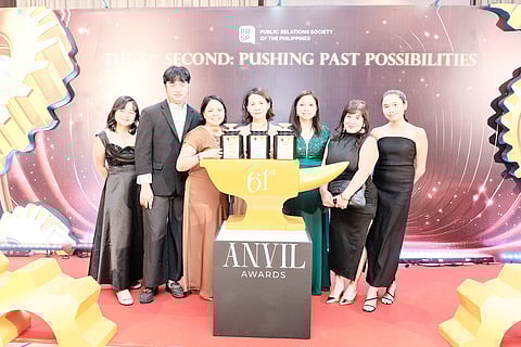 BROWNE Communications’ Majo Gutierrez, Adrian Anos, Laarni Reyes-Carandang, Angie Limbaco, Amby Navarro-Molina, Apryl Galang and Ana Meera.