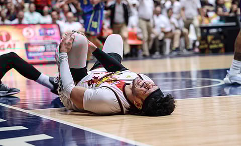 JUNE Mar Fajardo hopes that his knee won’t keep him grounded when San Miguel tries to finish off TNT in Game 6 of the PBA Philippine Cup best-of-seven series.