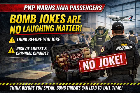Think before you joke: PNP cautions travelers over bomb remarks