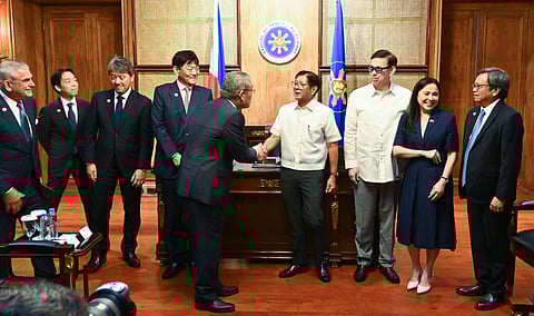 President Ferdinand Marcos Jr. on Monday welcomed officials of Mitsubishi Corporation to discuss possible additional investments of the Japanese firm into the country.