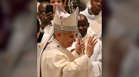 POPE Leo XIV waves as he leaves after celebrating the Mass on the 30th World Day of Consecrated Life at St. Peters’ Basilica in the Vatican.