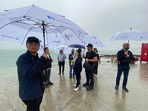 Department of Transportation (DOTr) secretary Giovanni Lopez and Philippine Ports Authority (PPA) General Manager Jay Santiago inspect Amandeyahan Port in Basey, Samar last 2 February 2026.