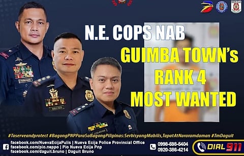 Interprovincial teamwork led to the arrest of Guimba town's 4th most wanted person on Feb 3, 2026. Nueva Ecija cops caught the 40-year-old rape suspect in Batangas.