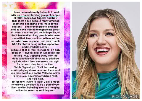 Kelly Clarkson announces big career change