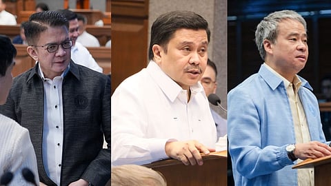 JOEL VILLANUEVA, JINGGOY ESTRADA, CHIZ ESCUDERO