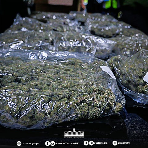 The authorities at the Port of Clark seized some P7-milllion worth of high-grade marijuana inside a shipment of steel brackets and fasteners.