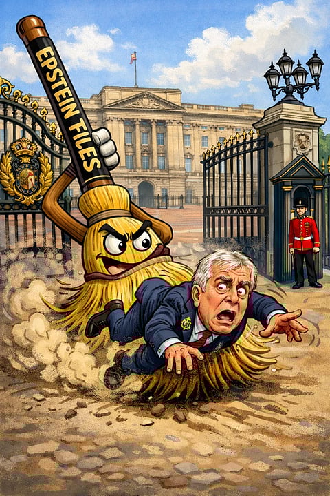 KING Charles III also ordered Andrew to leave Royal Lodge, where he had lived with his ex-wife Sarah Ferguson, also tarnished by the Epstein affair.