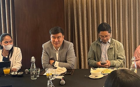 IN a meeting with media on Thursday, 5 February, BCDA president and CEO Joshua Bingcang (center) and BCDA officer-in-charge Mark Torres (right) discuss the positioning of Clark as a major logistics and aviation hub, advancing Lufthansa and FedEx expansion projects and a P15-billion water infrastructure plan for New Clark City.