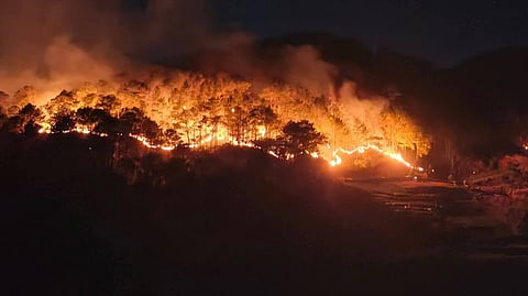 A fire ate a large portion of a forest land at the boundaries of Barangays Guinaoang and Bulalacao, Benguet on 4 February 2026. The blaze was declared fire-out around past 12 midnight. Investigation is ongoing.