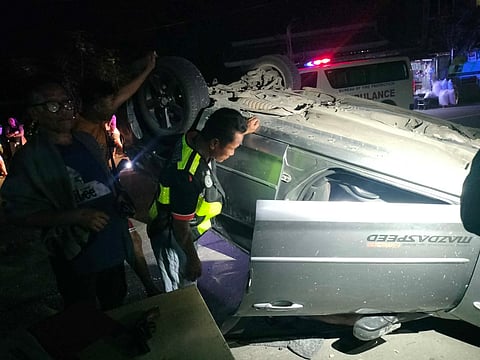 Police recover an unlicensed firearm from an overturned car after a vehicular accident in Pasuquin, Ilocos Norte, injuring a 21-year-old driver along the national highway.