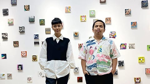 THUMBNAIL art gallery founder Miles Villanueva and gallery manager Gab Baez.