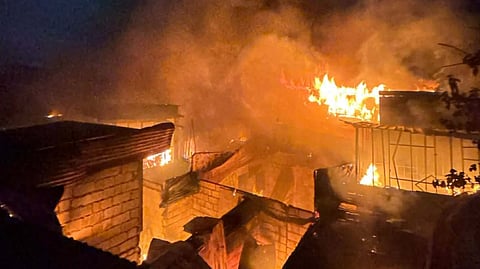Blaze razes Valenzuela residential areas