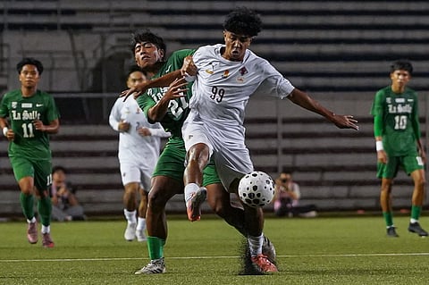 RAMIL Bation III strikes a dramatic goal in extra period to lift the UP Fighting Maroons to a 1-0 win over the La Salle Green Booters in the Final Four of the UAAP Season 88 men’s football tournament late Sunday.