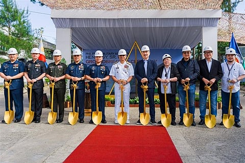 From L to R: COL Kim Eric Alexander D. Agatep PAF(GSC)- Chief of the Academy Staff; BGen Stephen Agtoto PRof-Dean of Academics, PMA; BGen Nelson C. Aluad PA- Commandant of Cadets; BGen Onorlie B. Brillantes PAF- Assistant Superintendent, PMA; LTGen Gonzales PAF- Commander, Northern Luzon Command; Vice Admiral Caesar Bernard N. Valencia PN- Superintendent, PMA; Mr. Hans T. Sy- Chairman, Executive Committee, SM Prime Holdings Inc.; Ar. Jose Siao Ling- Principal Architect of JSLA and Associates; Engr. Manuel Sy, President – New Golden City Builders and Development Corp.; Engr. Arthur Carlos-Construction Manager of CONSTEK Management Group Inc.; Ar. Jessie Siao Ling- Principal Architect of JSLA and Associates