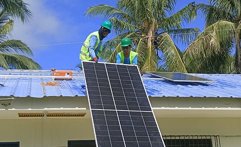 MERALCO subsidiary MSpectrum installed the solar panels in these remote schools in Mauban through OMF’s School Electrification Program.