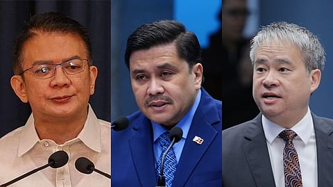 SENATORS Francis “Chiz” Escudero, Jinggoy Estrada, and Joel Villanueva