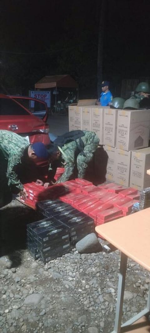 899 reams of smuggled cigarettes worth P251K seized at Quirino checkpoint
