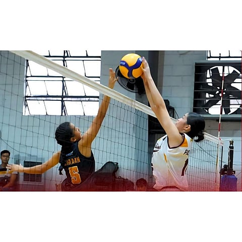 Baby Altas dominate Junior Lady Bombers in the NCAA Season 101 girls’ volleyball tournament at Arellano Gym in Pasay City.