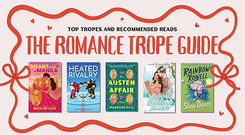 Romance book tropes.