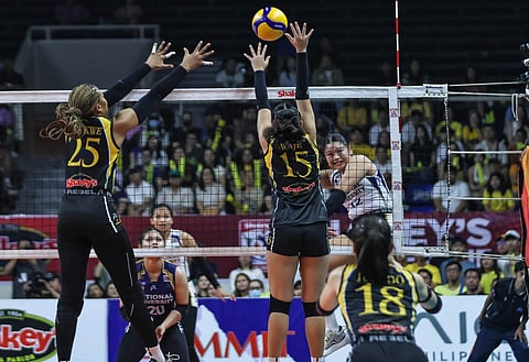 SAM Cantada is proving to be a worthy replacement for Bea Belen in NU’s quest to capture a third straight UAAP women’s volleyball title.