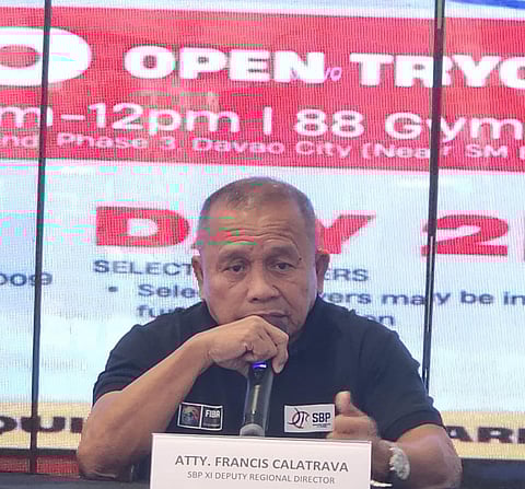 SBP-XI Zone 12 Assistant Zone Director for Technical Development Atty. Francis Calatrava on Thursday’s 12 February Davao Sportswriters Association (DSA) Forum announced that some 150 players are expected to join the Gilas Pilipinas Mindanao Youth Boys tryouts. (LPP/DSA)