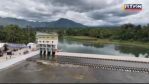 The reconstructed Mahayag Dam in Zamboanga del Sur that was inaugurated by President Ferdinand Marcos Jr. on Thursday.
