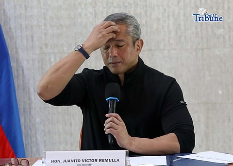 (February 12 2026) DILG Sec. Jonvic Remulla raised the bounty for gambling tycoon Atong Ang to P20 million, announced during a press-conference held in Quezon City on Thursday February 12 2026. Sec. Remulla also said they will filing cases to 40 former and current officials for bid-rigging and graft before the ombudsman and around 1000 BFP personnel may face complaint related to illegal activities. Photo/Analy Labor