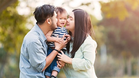 A FAMILY shares a tender moment, reflecting St. Peter Life Plan’s Valentine’s message that planning ahead is an enduring act of love and care for those who matter most.