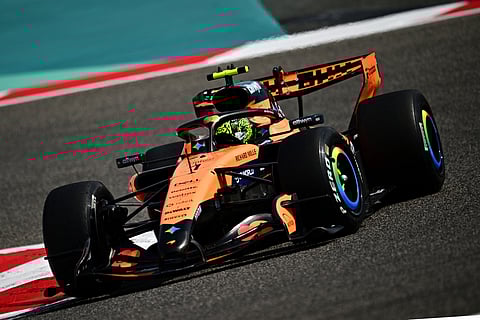 LANDO Norris drives on the second day of the Formula One pre-season testing at the Bahrain International Circuit in Sakhir.