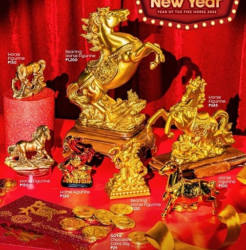 YEAR of the Fire Horse lucky charms.