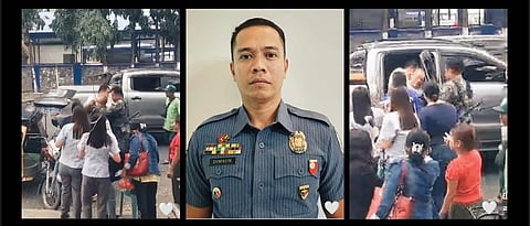 NEPPO officer PSMS Joel V. Dimaun rescues a tricycle driver who suffered a stroke while driving on February 13 in Cabanatuan City.