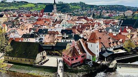 CESKY Krumlov in Czech Republic.