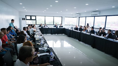 CUSTOMS Commissioner Ariel Nepomuceno, on 13 February, convenes port stakeholders at the Manila International Container Port office in Port Area, Manila, to collate their immediate and long-term suggestions in resolving port utilization woes.