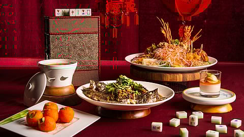 CHINA Blue set menu.