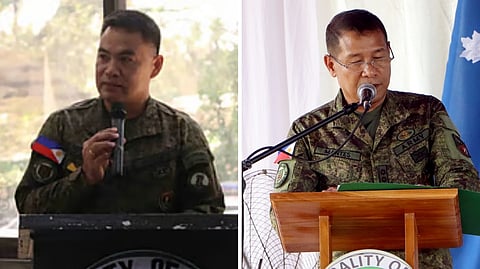 BRIG. Gen. Alaric Avelino P. Delos Santos and Lt. Col. Dante E. Mantes