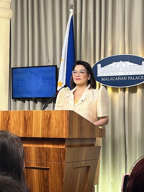 Palace press officer, Usec. Claire Castro