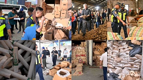 P275M worth of illegal cigarettes and manufacturing equipment busted in Pampanga on 16 February. Officials vow to continue the fight against illicit tobacco trade