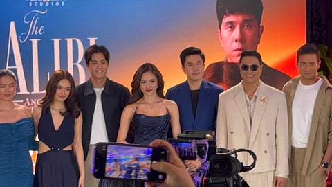 The lead cast of The Alibi