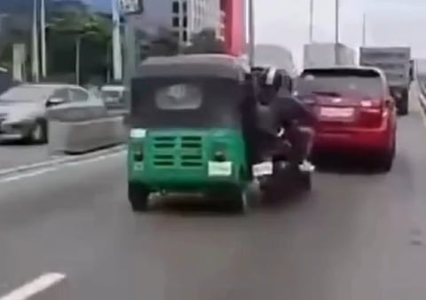 DoTr suspends ‘tuk-tuk’ driver’s license after viral Pasay hit-and-run
