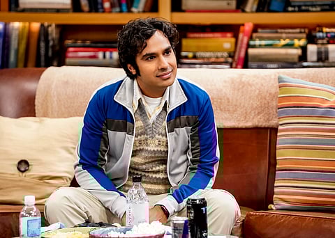 Kunal Nayyar on the set of The Big Bang Theory, during the show’s eighth season in 2015.