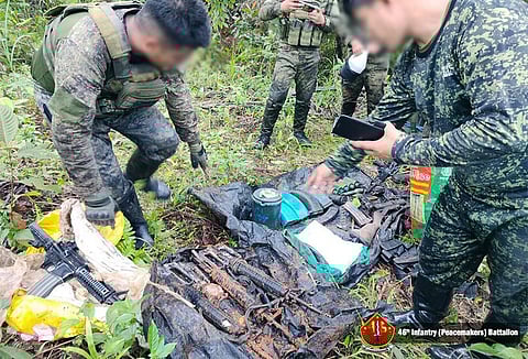 GOVERNMENT troops in Samar scored a major win against communist terrorist groups as the 46th Infantry ‘Peacemakers’ Battalion recovered a hidden arms cache in Barangay Sto. Niño, Paranas, on 17 February, following tips from local community members.